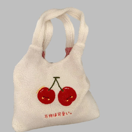 Fluffy Cherry Tote bag