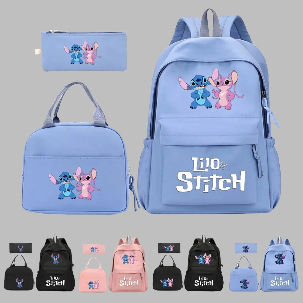 Disney 3 in 1  Lilo Stitch Backpack with Lunch Bag & pencil case