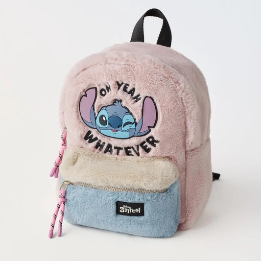 Cartoon Stitch Fluffy Mini Schoolbag