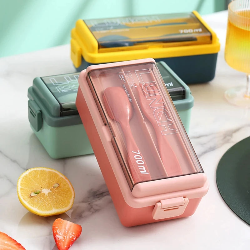 2 Layer Portable Leakproof  Bento Box