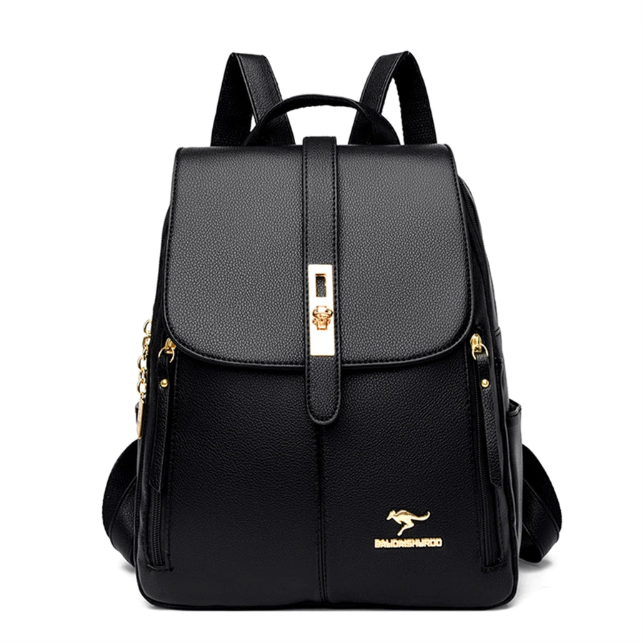 Luxury Women/girls Leather Backpack