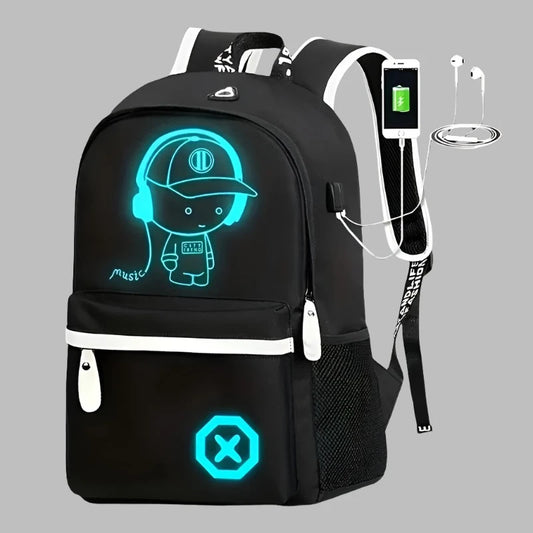 Neon usb backpack