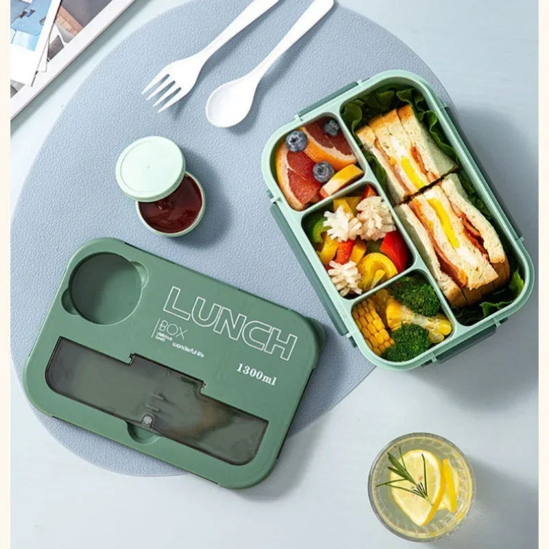 Compartment 1300ML Portable Lunch Box