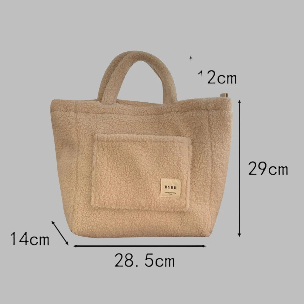 Winter Lamb Down Tote bag