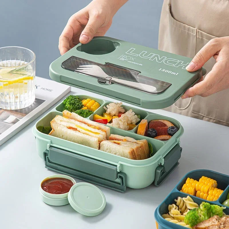 Compartment 1300ML Portable Lunch Box