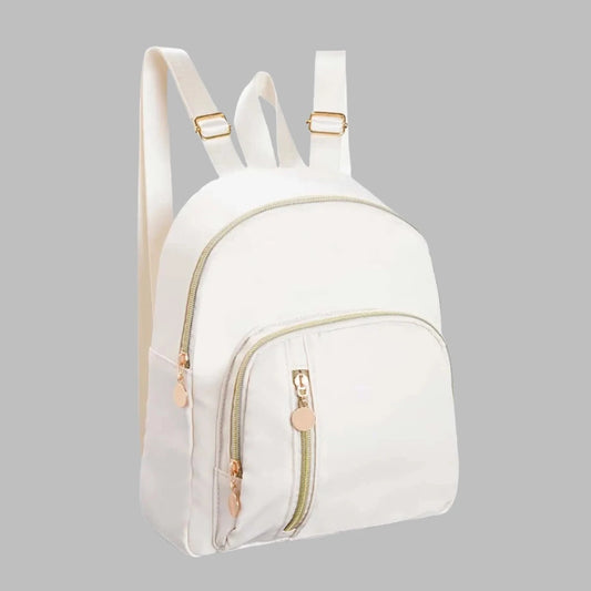 Beige Classic Backpack