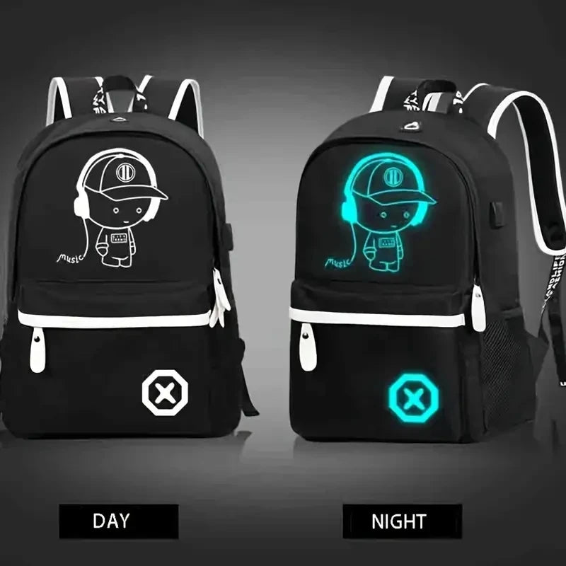 Neon usb backpack