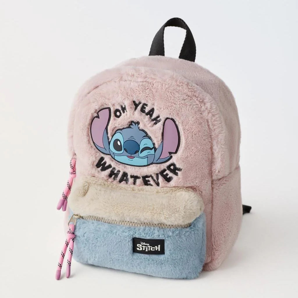 Cartoon Stitch Fluffy Mini Schoolbag