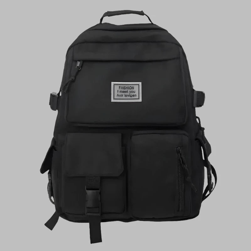 Black Canvas Backpack