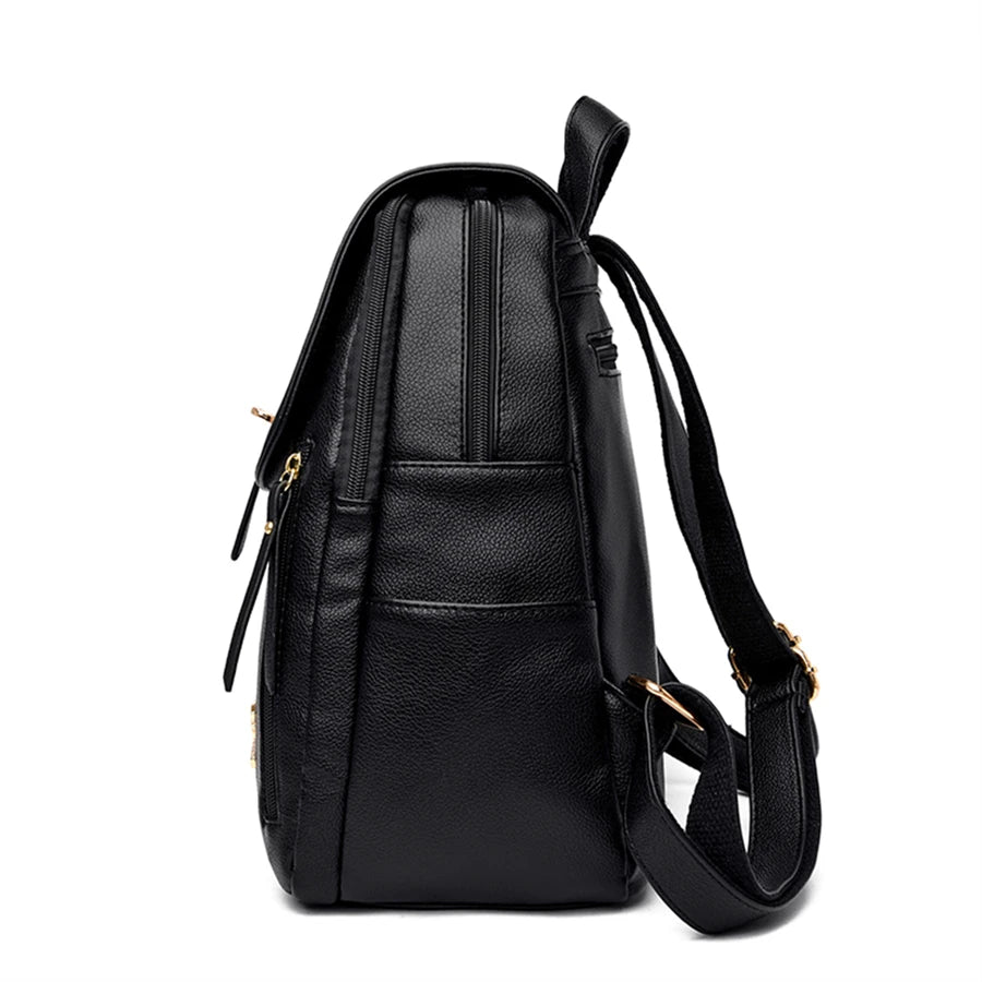 Luxury Women/girls Leather Backpack